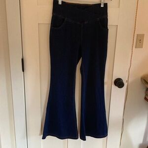 HALARA Dark Blue Flare Jeans